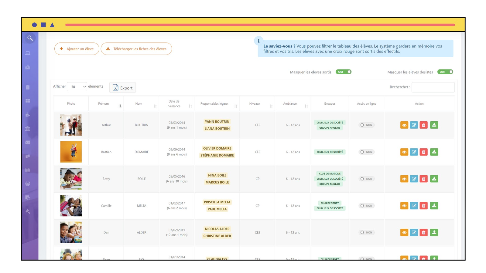 Plateforme de Gestion Scolaire